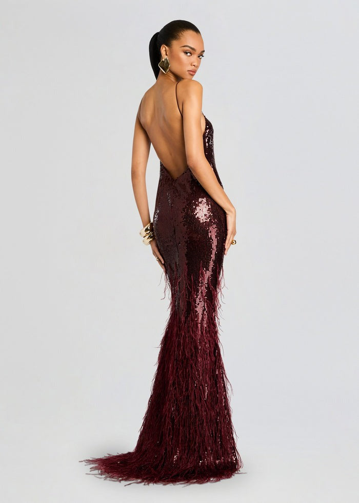 retrofete Odessa Dress in Cabernet