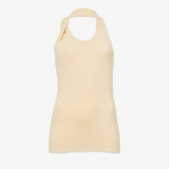 New Proenza Schouler Stevie Top in Yellow knit tank backless