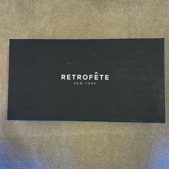 retrofete Yasmine Boot in Vintage Black knee high heeled pockets
