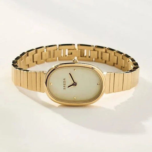 Breda Jane Watch in Gold 18k pearl face classic wrist