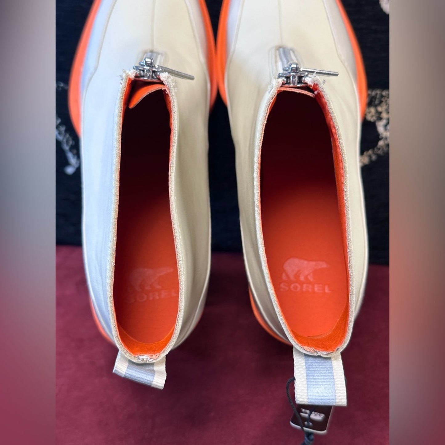 New Sorel Women's Brex Heel Zip Boots chunky platform heel ankle boot snow