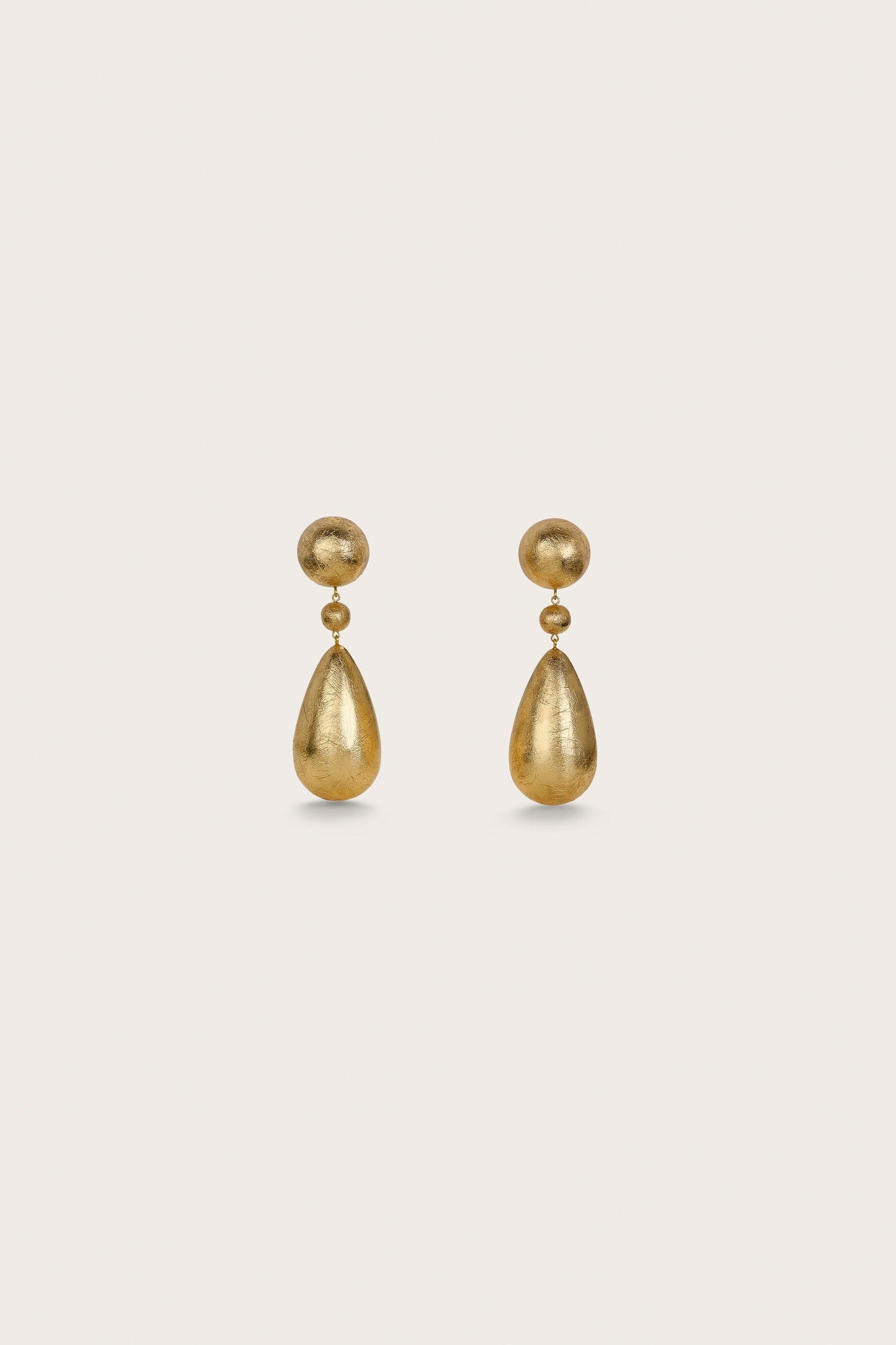 Cult Gaia Eviana Earring in Gold Foil Wood extra large big dangle