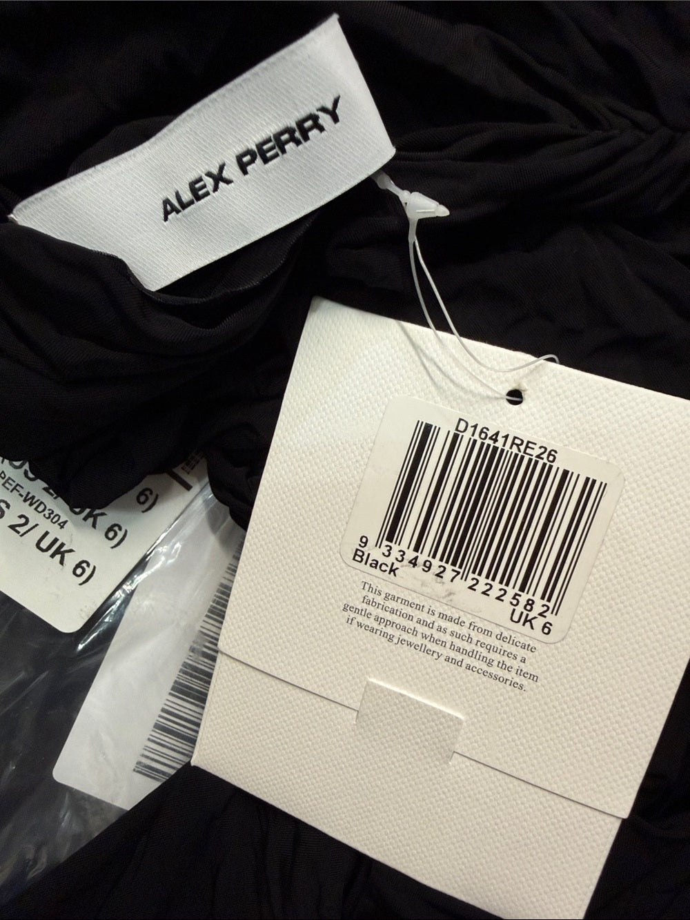 Alex Perry Cape Drape Gown in Black draped ruched maxi dress