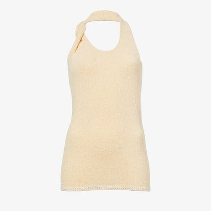 New Proenza Schouler Stevie Top in Yellow knit tank backless