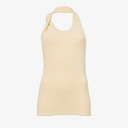 New Proenza Schouler Stevie Top in Yellow knit tank backless