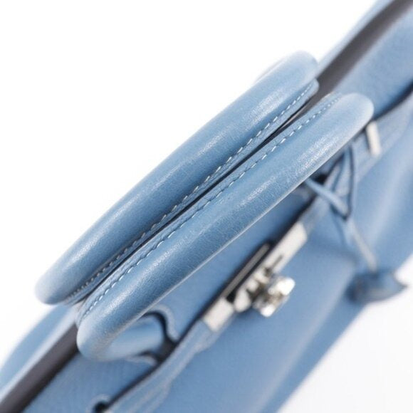 Hermes Hermes Birkin 30 Handbag Blue Jean Leather Handbag
