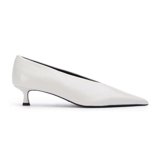 Tony Bianco Cherry Pump in Dove white kitten heel ballet slipper shoe reception