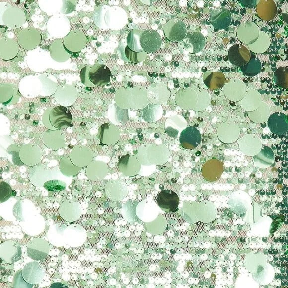 Bronx and Banco Farah Strapless Gown in Green & Multi sequins sparkle maxi dress