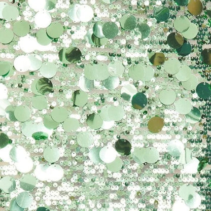 Bronx and Banco Farah Strapless Gown in Green & Multi sequins sparkle maxi dress