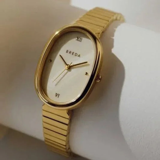 Breda Jane Watch in Gold 18k pearl face classic wrist